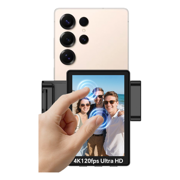 Magnetic Vlog Monitor – 4K120FPS Selfie Display for Android