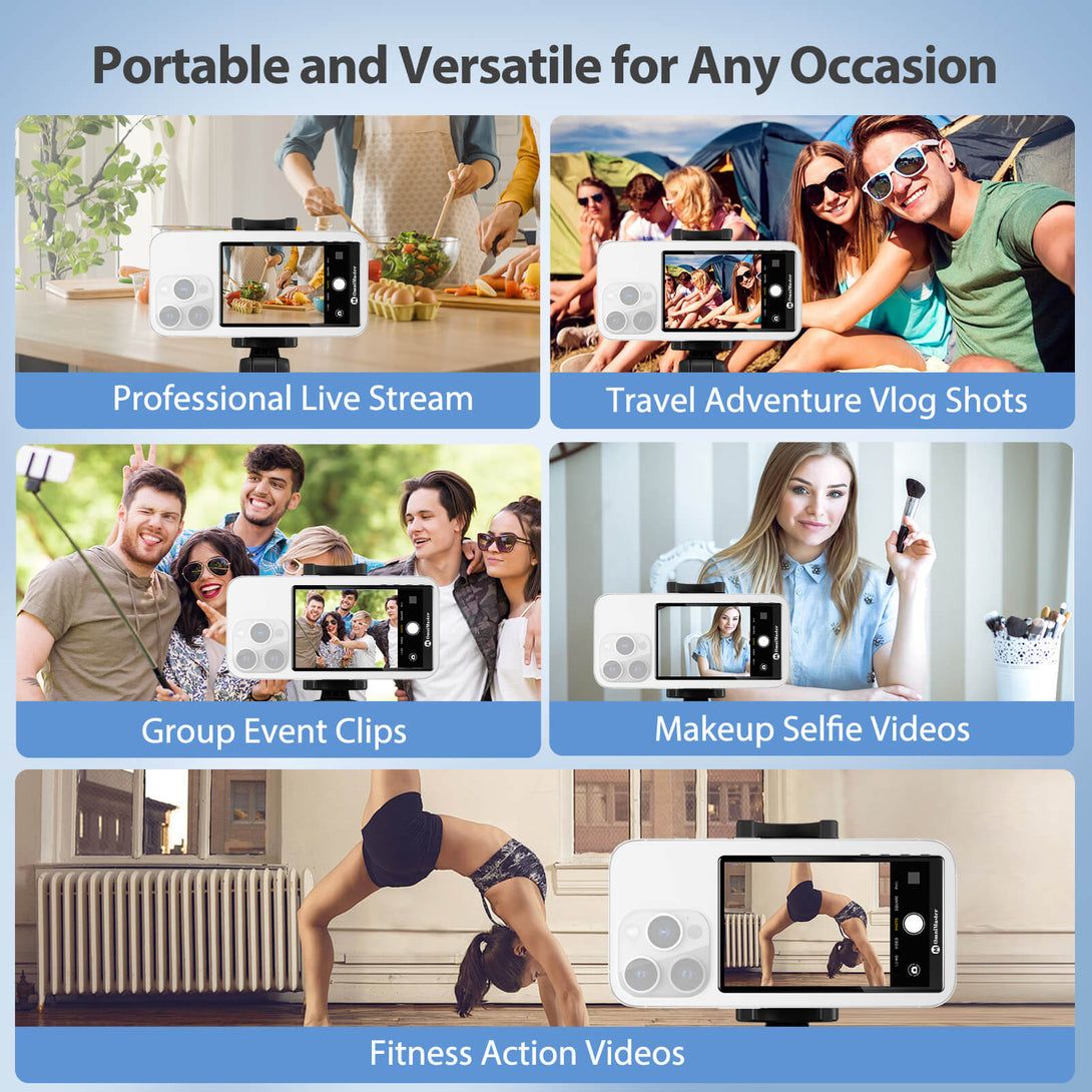 alt="4K vlog selfie monitor with travel kit"